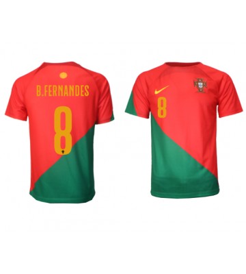 Lacne Muži Futbalové dres Portugalsko Bruno Fernandes #8 MS 2022 Krátky Rukáv - Domáci